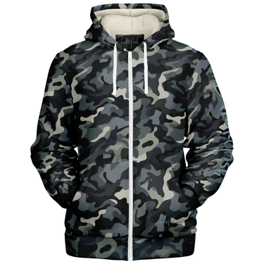 Chokefish™ Microfleece Zip-Up Hoodie Camouflage-007